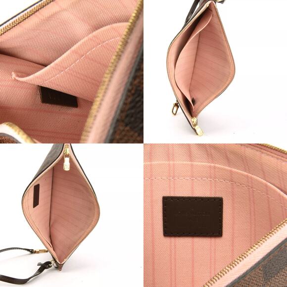 💎✨BEAUTIFUL✨💎Authentic Louis Vuitton Damier Ebene Wristlet - Picture 6 of 6